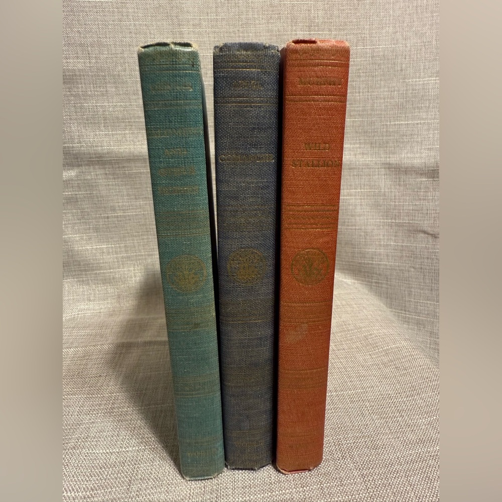 VTG 1950s Lot of 3 World Junior Library hardcover Horse Books